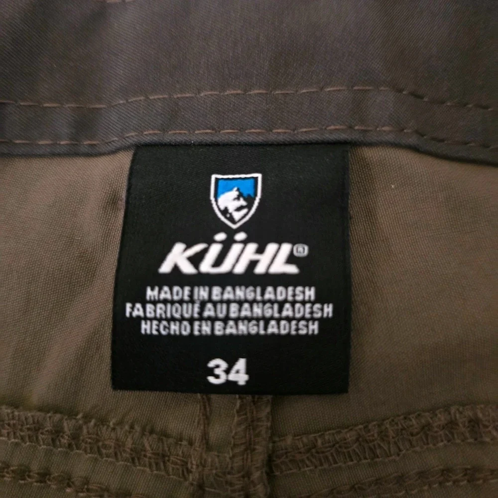 KUHL Renegade Shorts Men's 34 Brown Gray Hiking Outdoor Cargo Style 5121